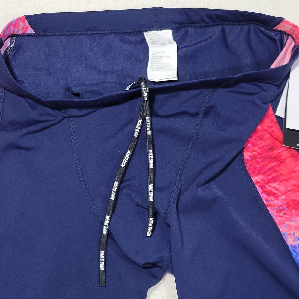 Nike Swim Jammer Swimsuit Shorts Mens 36 Blue USA Olympic Team Hydrastrong NEW - Picture 6 of 12